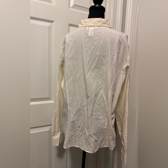 Talbots Yellow Long Sleeve Button Down Shirt - Picture 4 of 7
